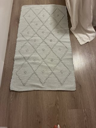 Alfombra de algodón para pie de cama