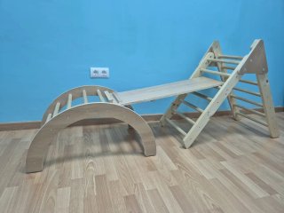Arco y Triángulo Montessori Madera