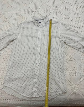 Camisa blanca estampada