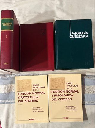 Lote 5 libros de Medicina