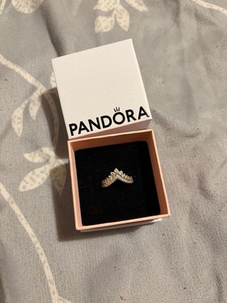 Anillo Pandora Tiara Brillante Plata