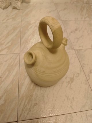 Cantir botijo cerámica beige nuevo