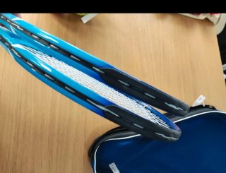Conjunto raquetes ténis com bolas e saco
