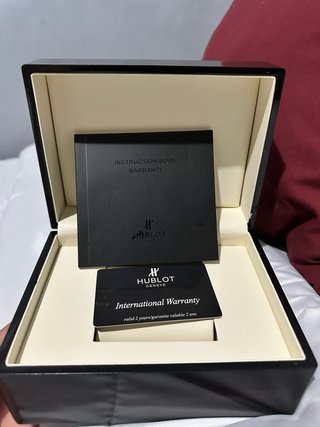 Caja Hublot Negra con Garantía Internacional