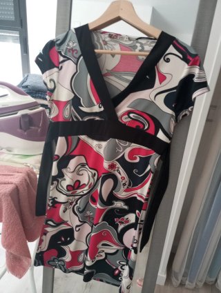 Vestido estampado multicolor