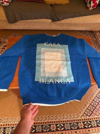 Sudadera Casa Blanca Azul y Blanca