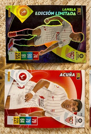 4 cromos Sevilla FC – Megacracks / Adrenalyn XL
