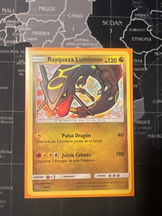 Carta Pokémon Rayquaza Luminoso 56/73