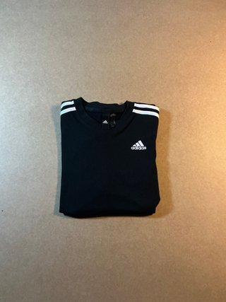 Camiseta Adidas 3 Rayas Blanca Negra Unisex