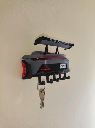 Porta chaves formato traseira de carro