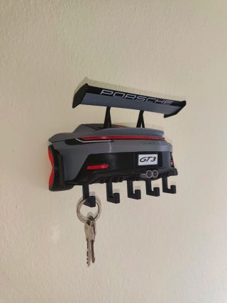 Porta chaves formato traseira de carro