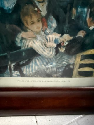 Cuadro RENOIR, marco Caoba robusta.
