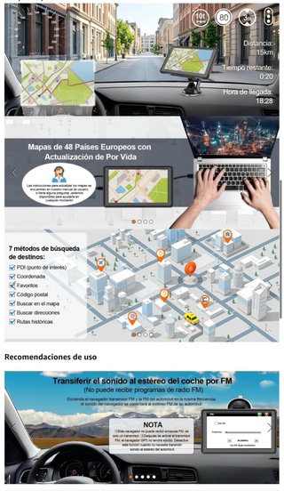 NUEVO! (70€) Navegador GPS 7 Pantalla Táctil