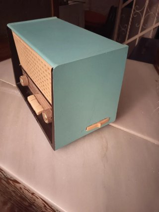 Radio Philips Vintage Turquesa Años 50