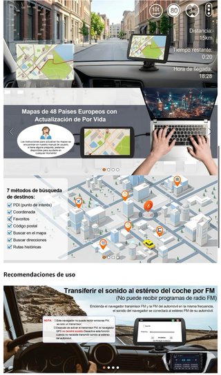NUEVO! (90€) Navegador GPS 9 Pantalla Táctil