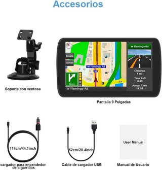 NUEVO! (90€) Navegador GPS 9 Pantalla Táctil