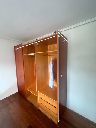 Armario puertas correderas con espejo