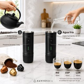 NUEVO! Cafetera Portátil 2 en 1: Cápsulas y Molido
