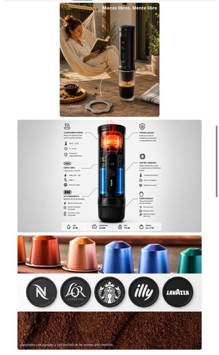 NUEVO! Cafetera Portátil 2 en 1: Cápsulas y Molido