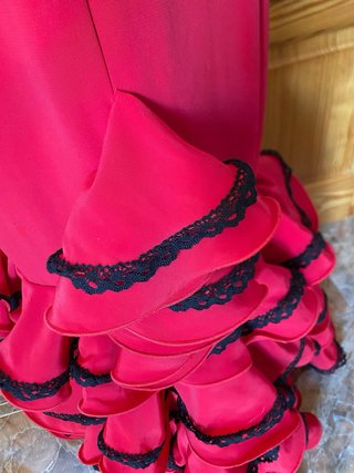 Vestido Flamenca Rojo Volantes