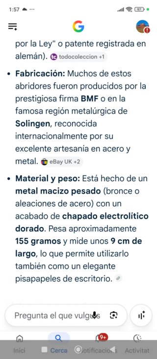 Abridor Alemán vintage
