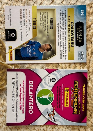 2 cromos Getafe CF – Megacracks / Adrenalyn XL