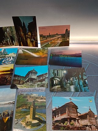 25 postales vintage, Galicia, Pontevedra, La coruña, etc..