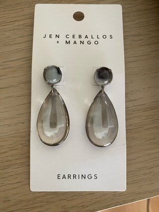 Pendientes Jen Ceballos x Mango Grises