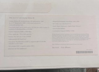 iMac 21.5 2017 1TB 8GB RAM Argento