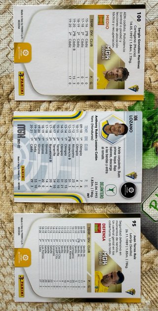 5 cromos Cádiz CF – Megacracks / Adrenalyn XL