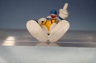 Figura PVC. Pitufo payaso. Los Pitufos .