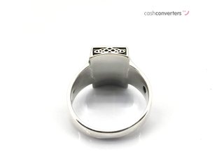 sello plata 925mm con piedra con cuarzo