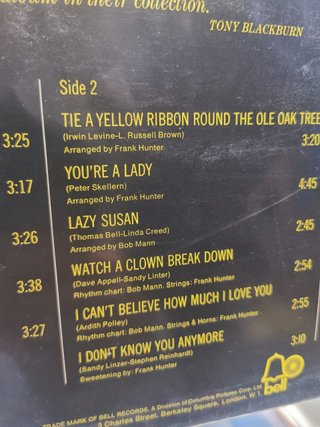 Disco, Lp, vinilo, Dawn – Tie A Yellow Ribbon, edición UK, 1973