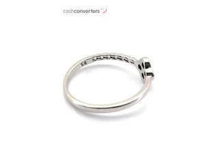 sortija plata 925mm con piedra con cuarzo