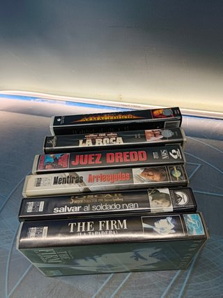 6 películas años 90, Vhs, La roca, The firm, Mentiras arriesgadas, Armageddon y mas