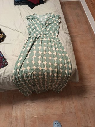 Vestido estampado lunares talla única
