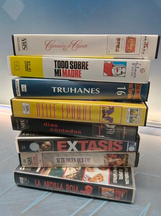 8 cintas, VHS, películas españolas
