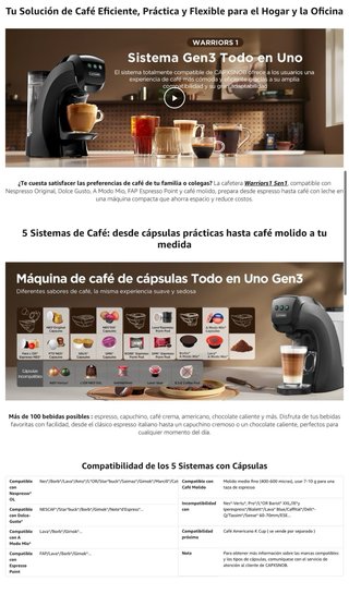 NUEVO! Cafetera Nespresso Dolce Gusto 5 en 1