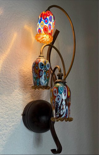 Precioso y antiguo aplique de pared