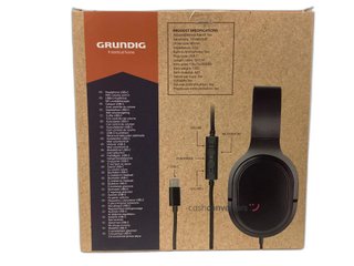 diadema grundig headphone usb-c with volume control