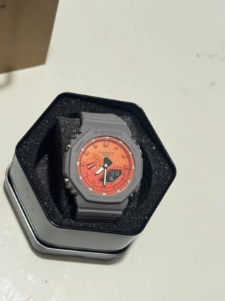 Casio G-Shock Reloj Gris Naranja