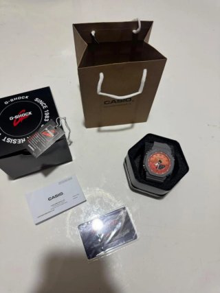 Casio G-Shock Reloj Gris Naranja