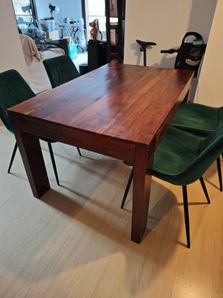 Mesa Comedor Caoba Colonial 150x100 + 6 Sillas