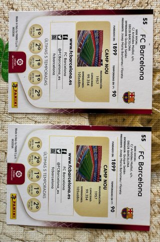 5 cromos FC Barcelona – Megacracks / Adrenalyn XL