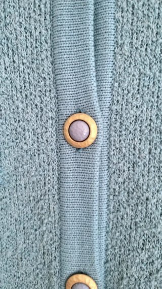 Chaqueta estilo Chanel turquesa