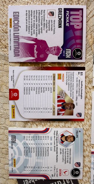 7 cromos Atlético de Madrid – Megacracks/Adrenalyn