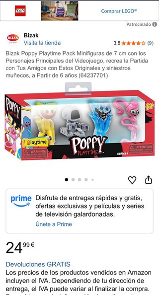 Set 4 Figuras Poppy Playtime Bizak