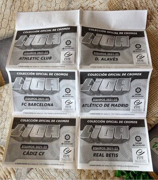 20 cromos equipos La Liga Santander 21-22 PANINI
