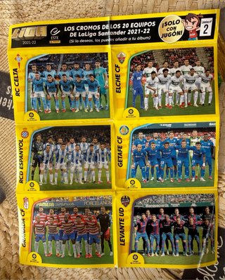 20 cromos equipos La Liga Santander 21-22 PANINI