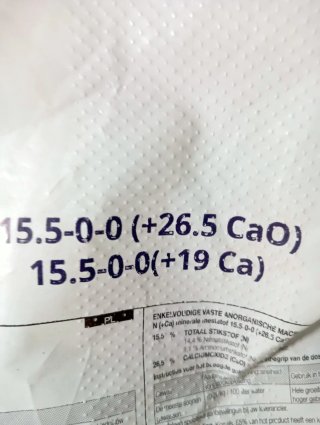 Fertilizante Nitrato Cálcico 25 kgs.
